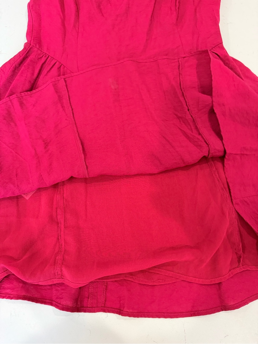 MANGO Red SHORT FLARED DRESS sz 6 NWT - Picture 6 of 8